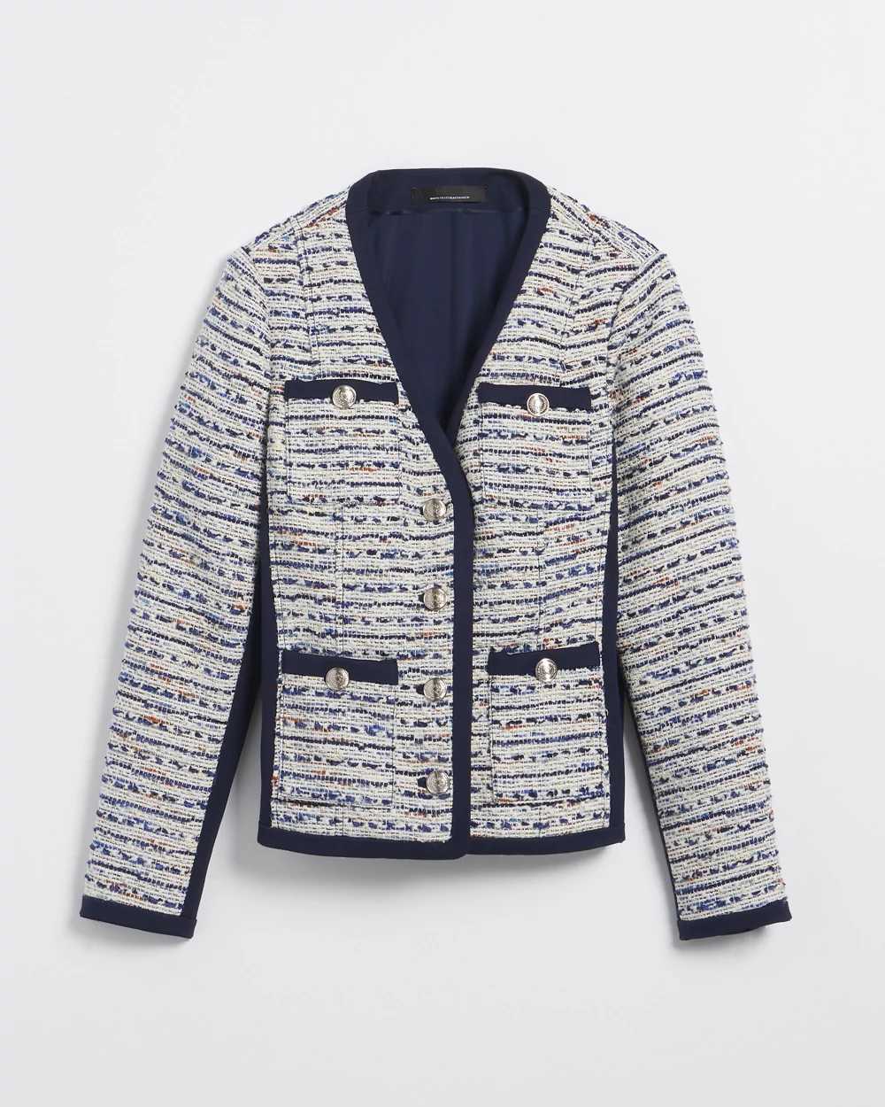 White house black market tweed jacket on sale